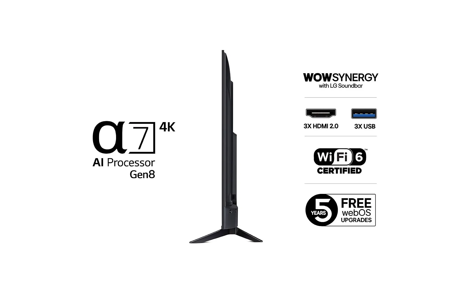 LG 43" UA73 - 4K LED TV - Image 3