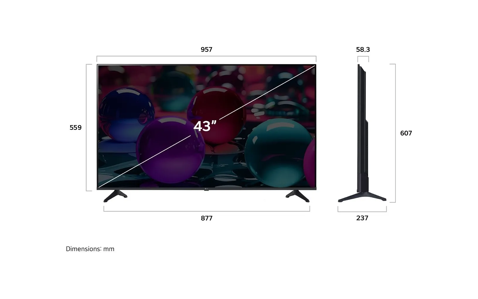 LG 43" UA73 - 4K LED TV - Image 6