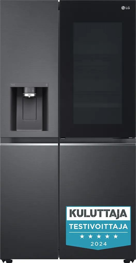 LG GSXV91MCAE Side By Side, musta teräs