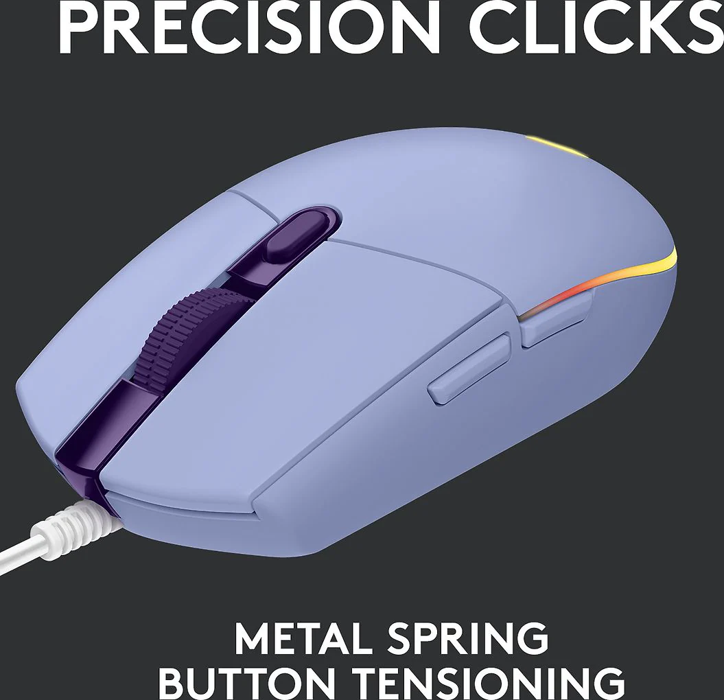 Logitech G203 Lightsync -pelihiiri, violetti - Image 10