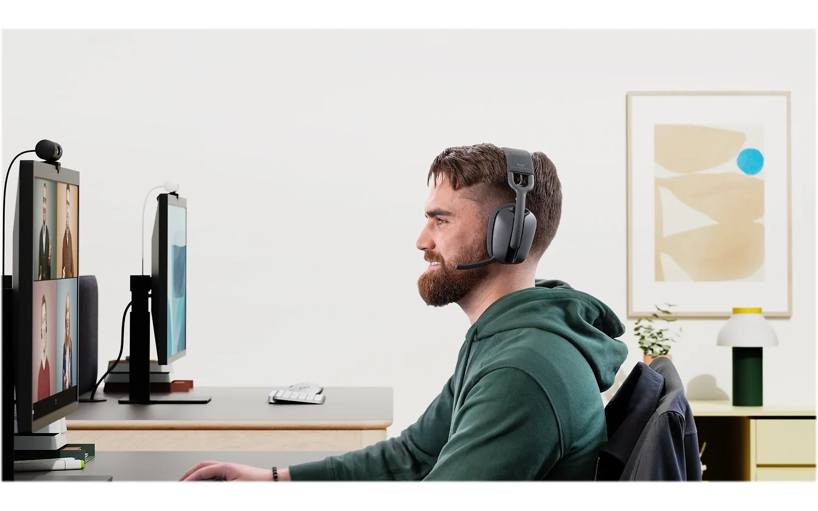 Logitech Zone Vibe Wireless -langattomat kuulokkeet, grafiitti - Image 8