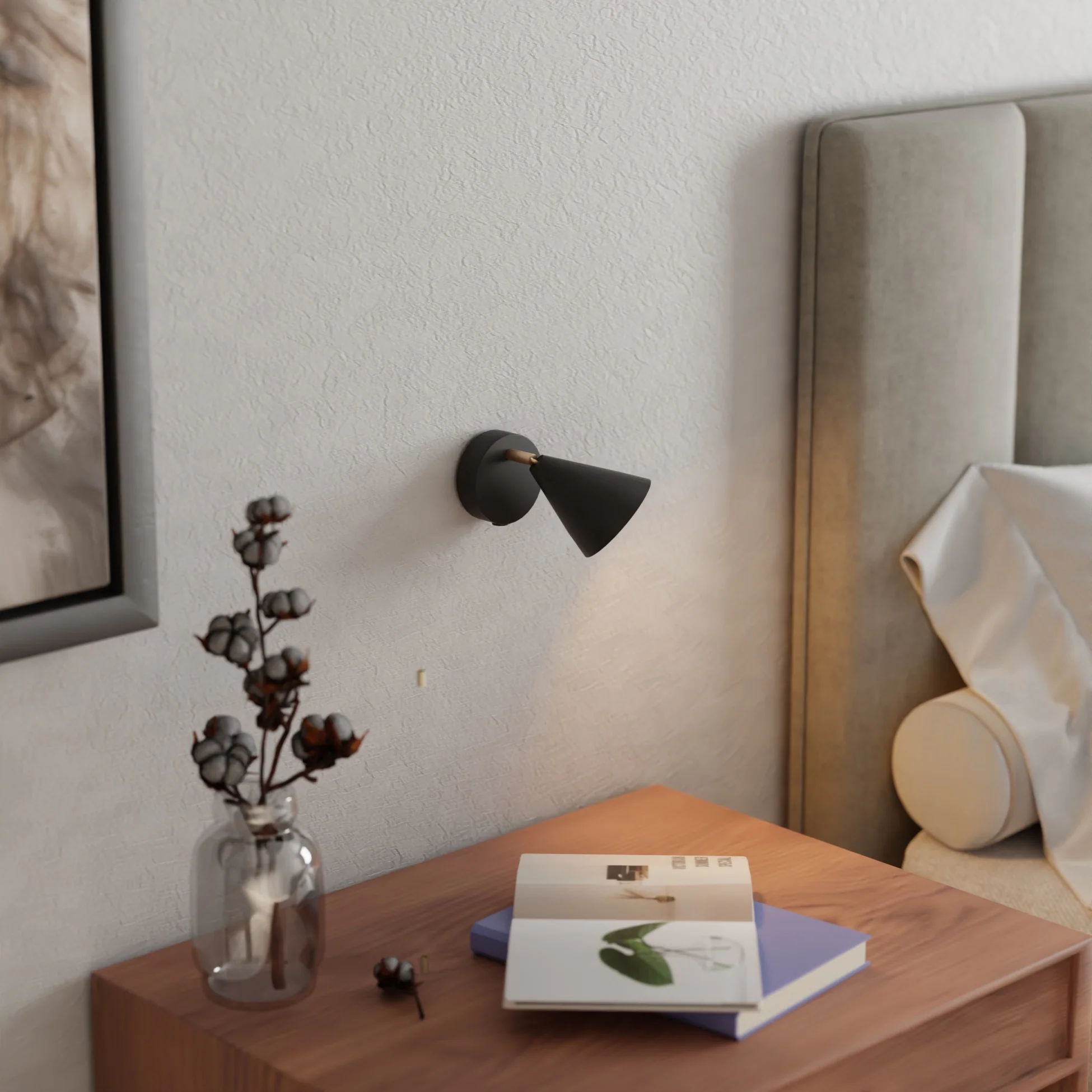 Lux seinävalaisin musta - Image 3