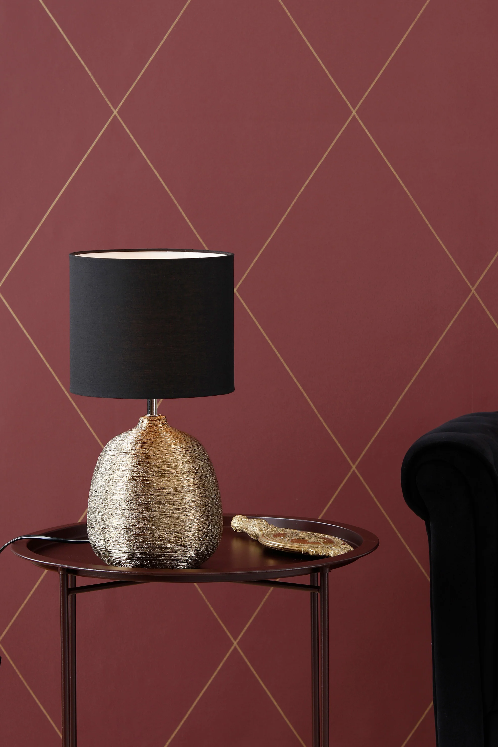 Markslöjd Oscar bordsarmatur gold/black