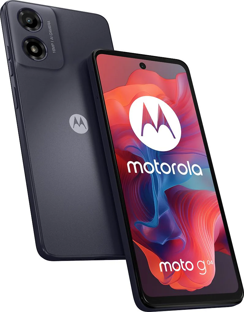 Motorola G04 -puhelin, 64/4 Gt, musta