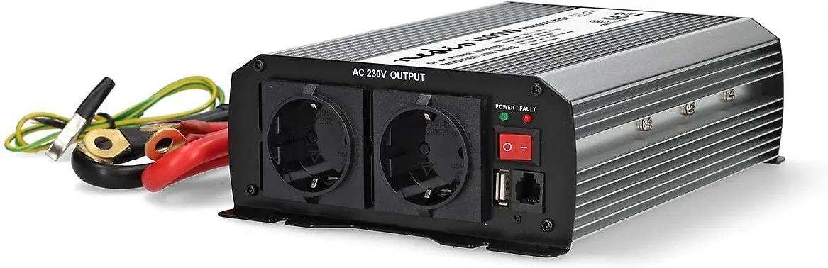 Nedis PIM100012FGY invertteri, 12 V, 1000 W, muokattu siniaalto - Image 8