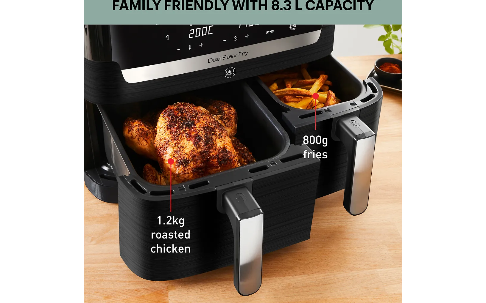 OBH Nordica Dual Easy Fry & Grill airfryer - Image 8