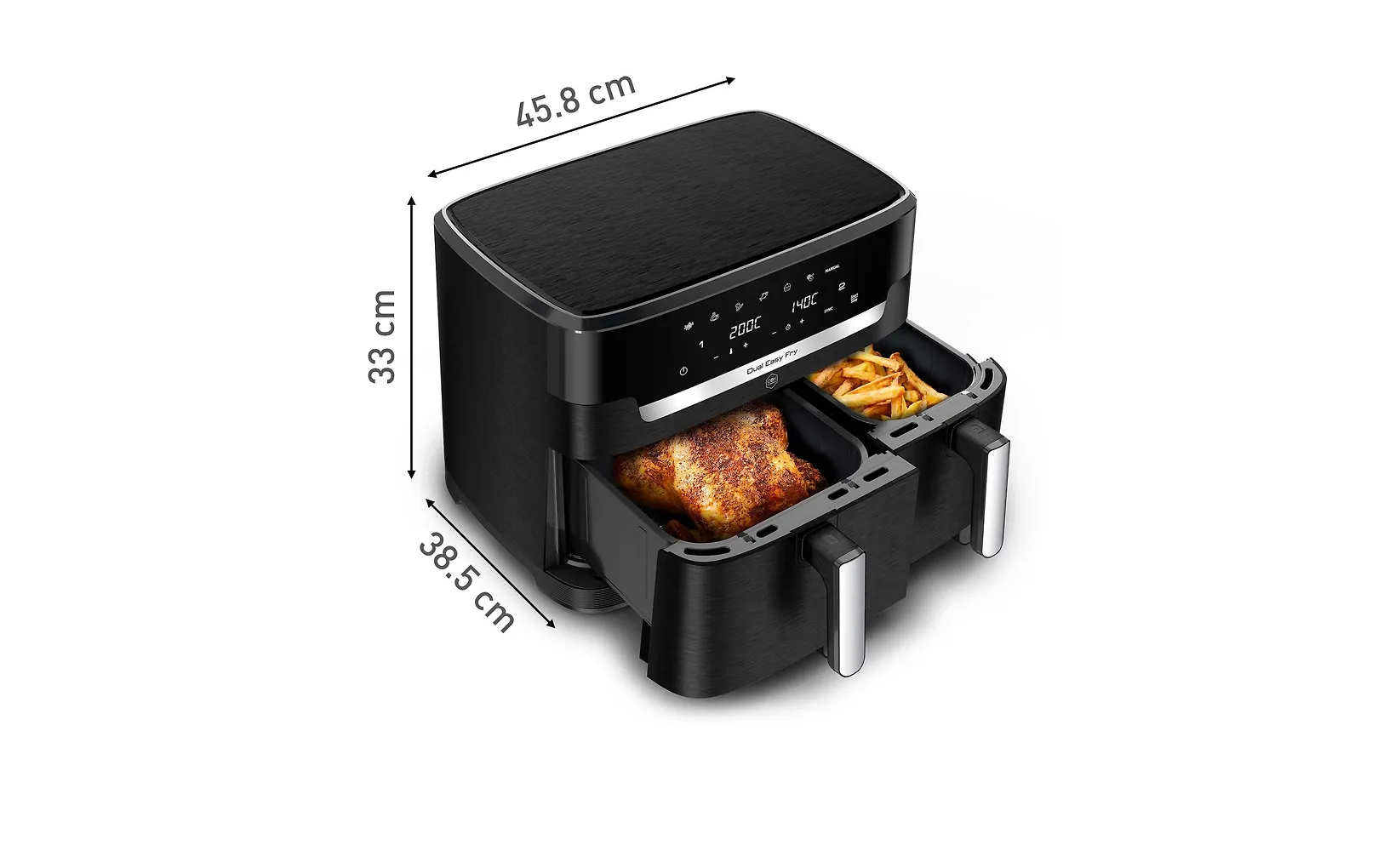 OBH Nordica Dual Easy Fry XXL airfryer - Image 8
