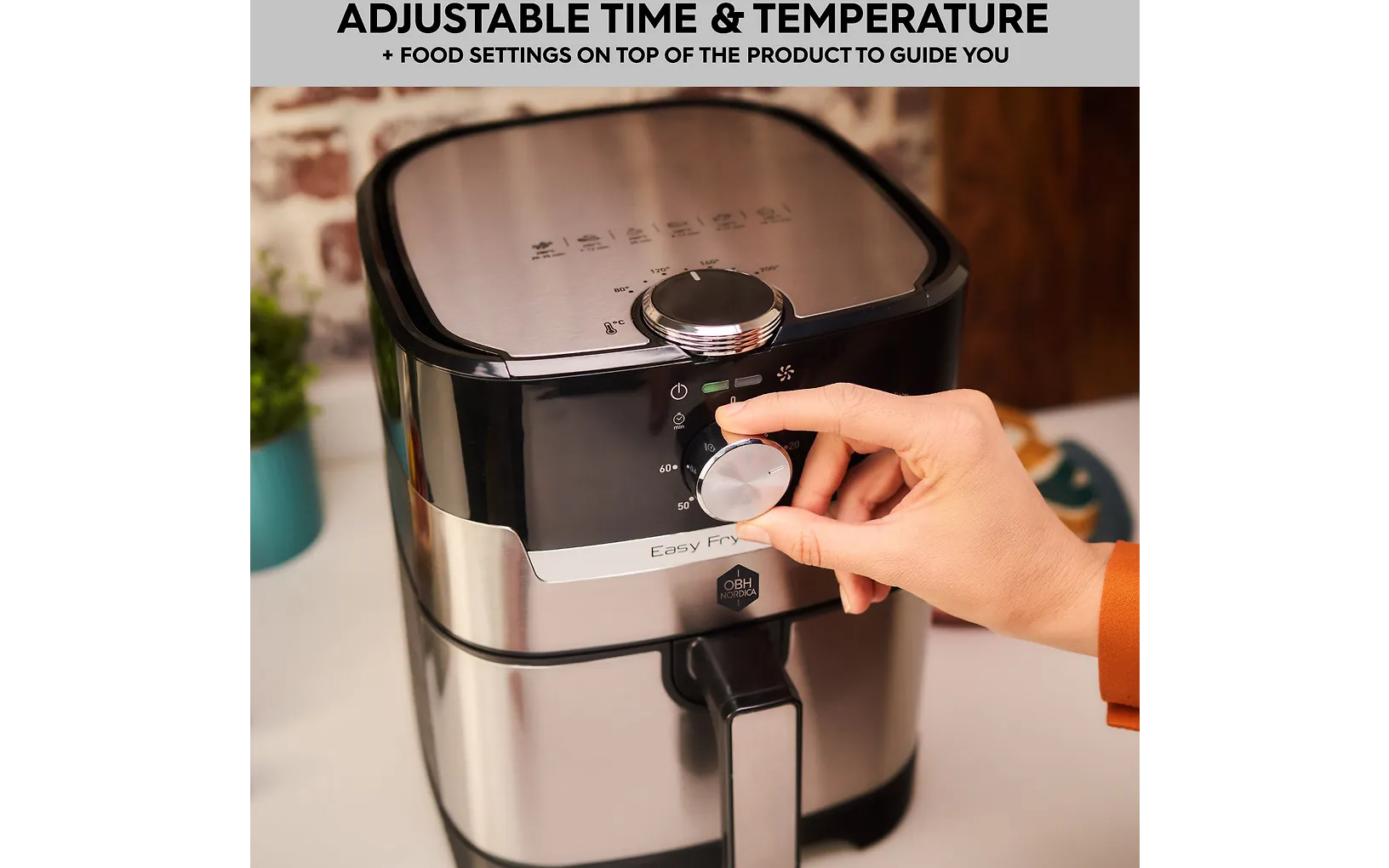 OBH Nordica Easy Fry & Grill Classic+ 2-in-1 airfryer - Image 8