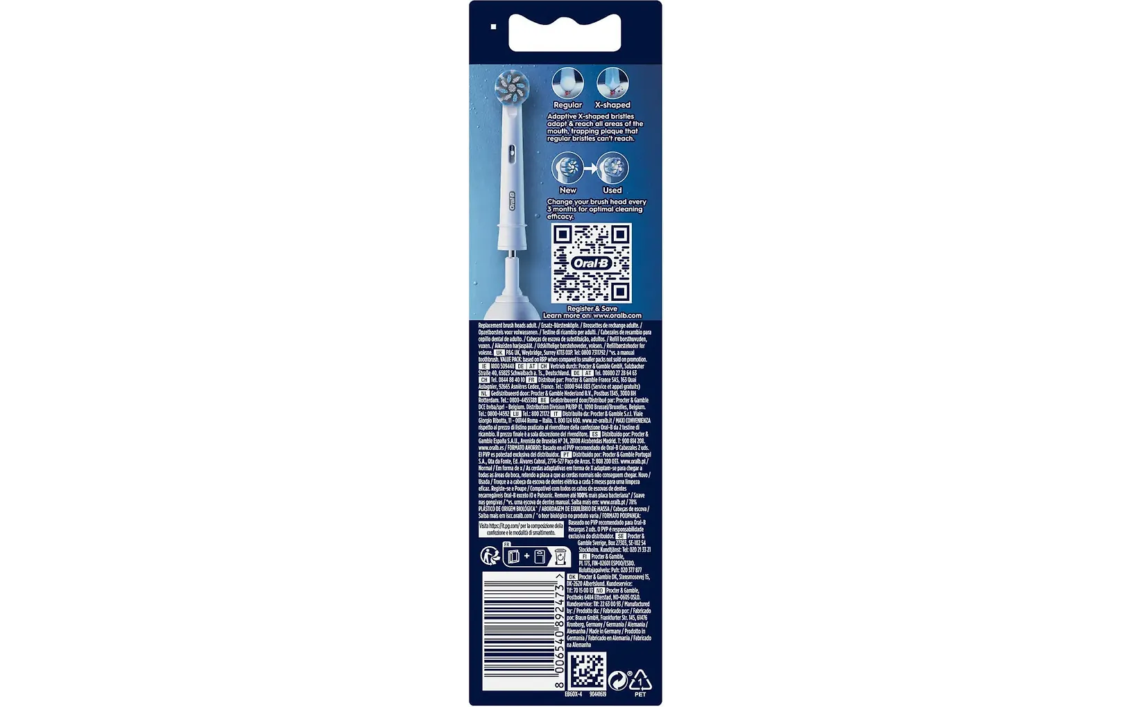 Oral-B Pro Sensitive Clean -vaihtoharjat, 4 kpl - Image 3