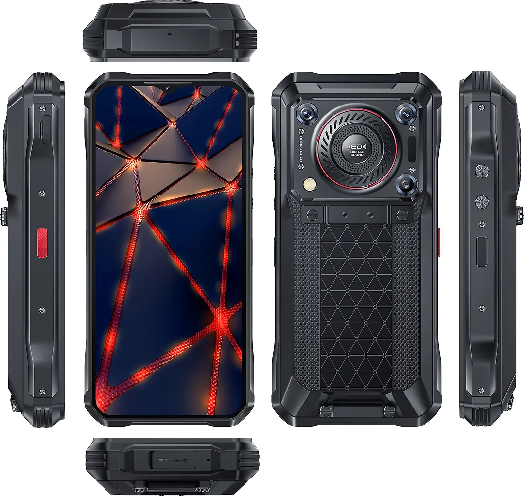 Oukitel WP33 Pro 5G -puhelin, 256/24 Gt, musta - Image 6