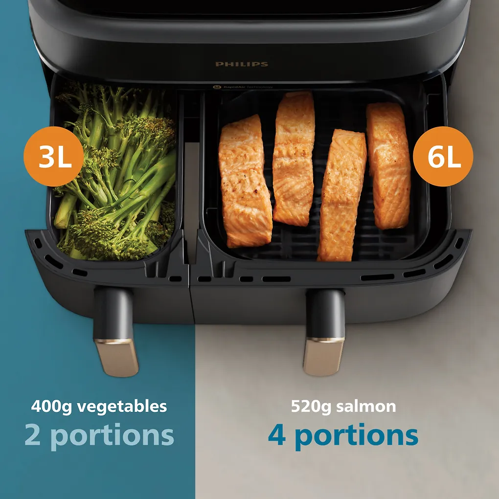Philips 3000 Series Dual Basket airfryer (NA352/00) - Image 10