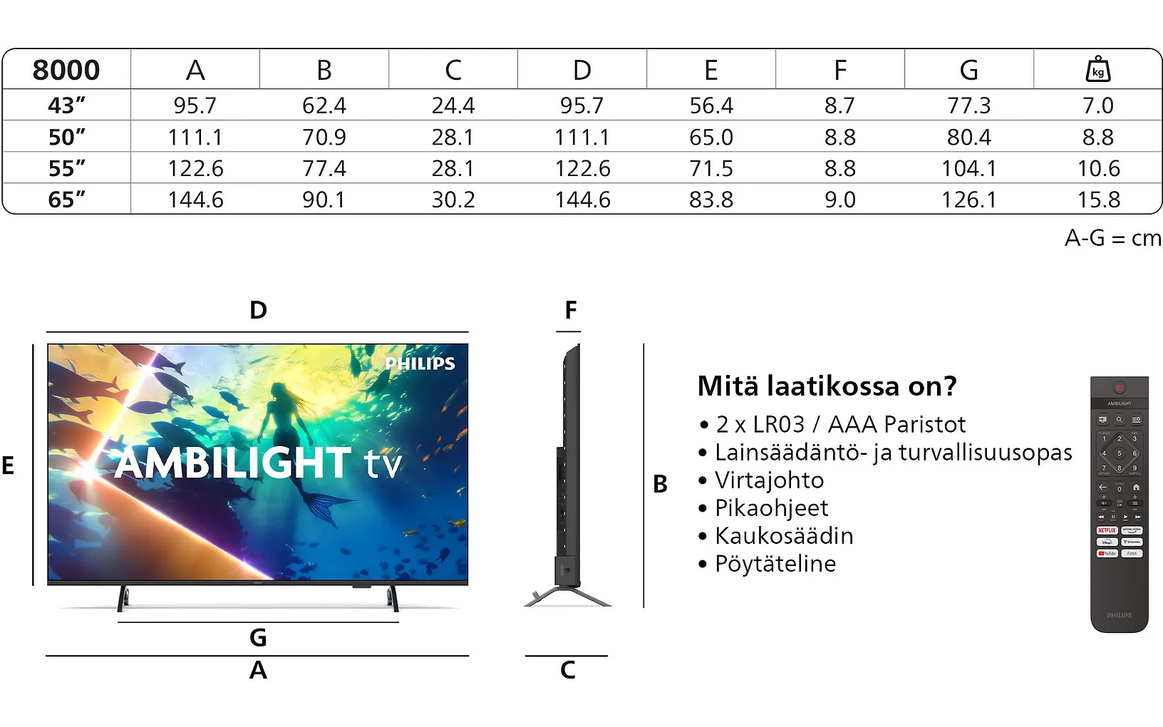 Philips 43" PUS8000 – 4K LED Ambilight TV - Image 8