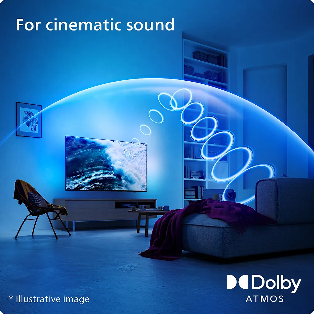 Philips 43" PUS8209 – 4K QLED Ambilight TV - Image 4