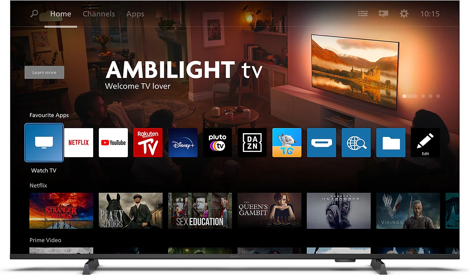 Philips 43" PUS8209 – 4K QLED Ambilight TV - Image 7