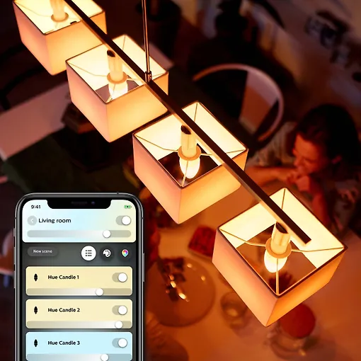 Philips Hue White Ambiance -LED-älylamppu, BT, E14, 470 lm - Image 8