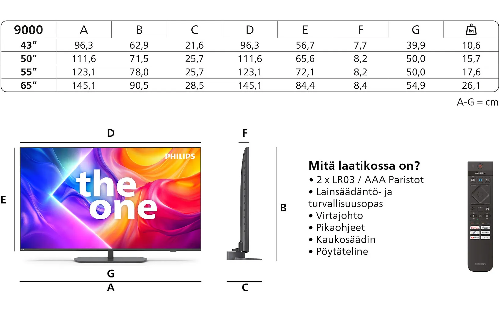 Philips The One 43" PUS9000 – 4K QLED Ambilight TV - Image 16