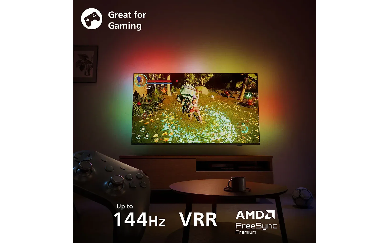 Philips The One 50" PUS9000 – 4K QLED Ambilight TV - Image 10