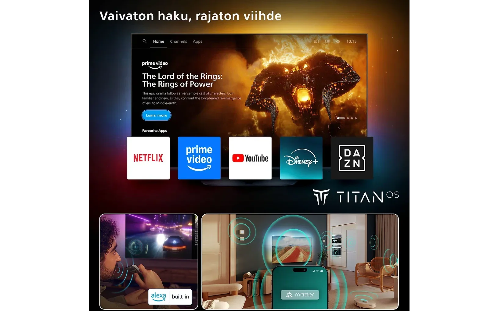 Philips The One 75" PUS9000 – 4K QLED Ambilight TV - Image 2