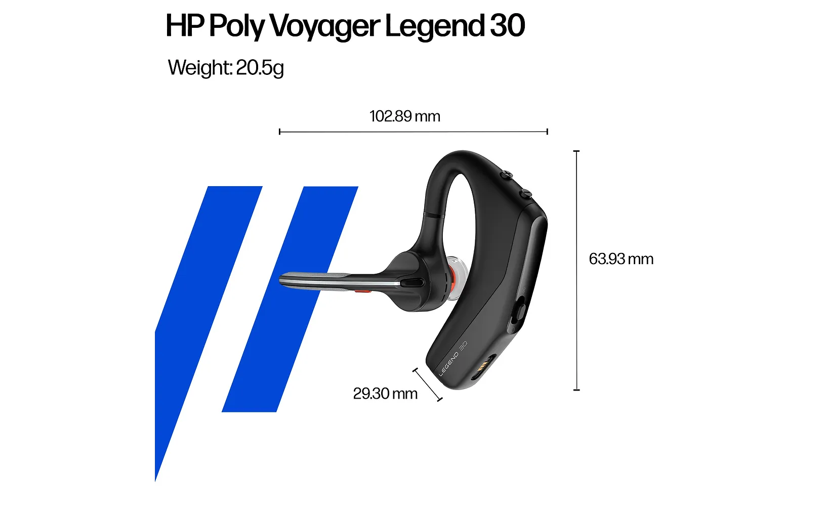 Poly Voyager Legend 30 Bluetooth-kuulokemikrofoni (AV4P5AA) - Image 10