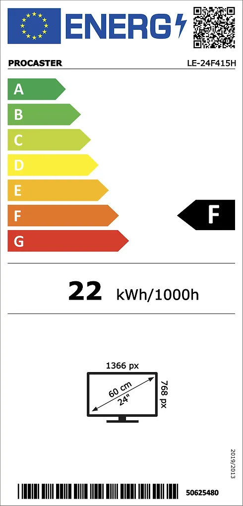 ProCaster LE-24F415H 24" HD Ready LED TV, 12 V - Image 8