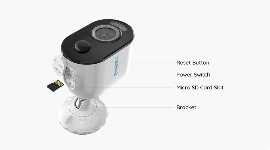 Reolink Argus 3 Pro 5MP akkukäyttöinen WiFi kamera LED-kohdevalolla ulkokäyttöön - Image 2