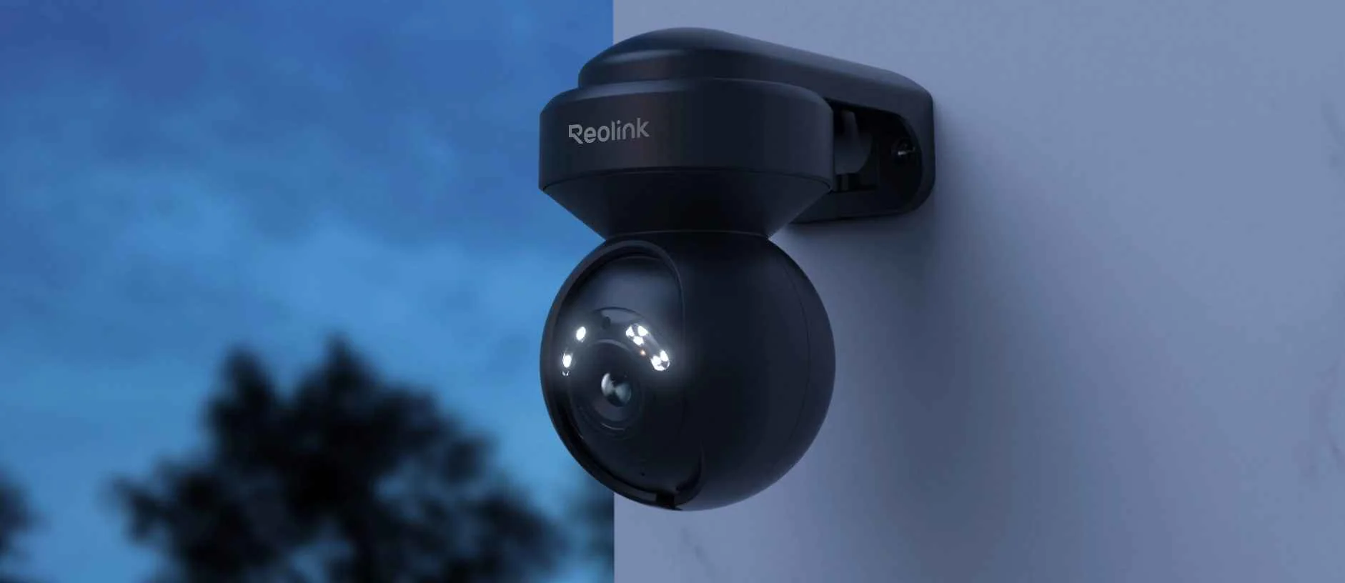 Reolink E1 Outdoor 5MP PTZ Auto Tracking AI WiFi kamera LED-kohdevaloilla (musta) - Image 5