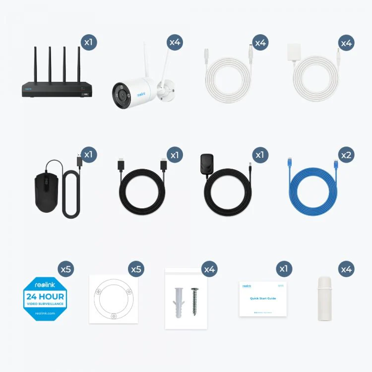 Reolink NVS12-8MB4W UltraHD WiFi valvontajärjestelmä (RLK12-800WB4) - Image 8