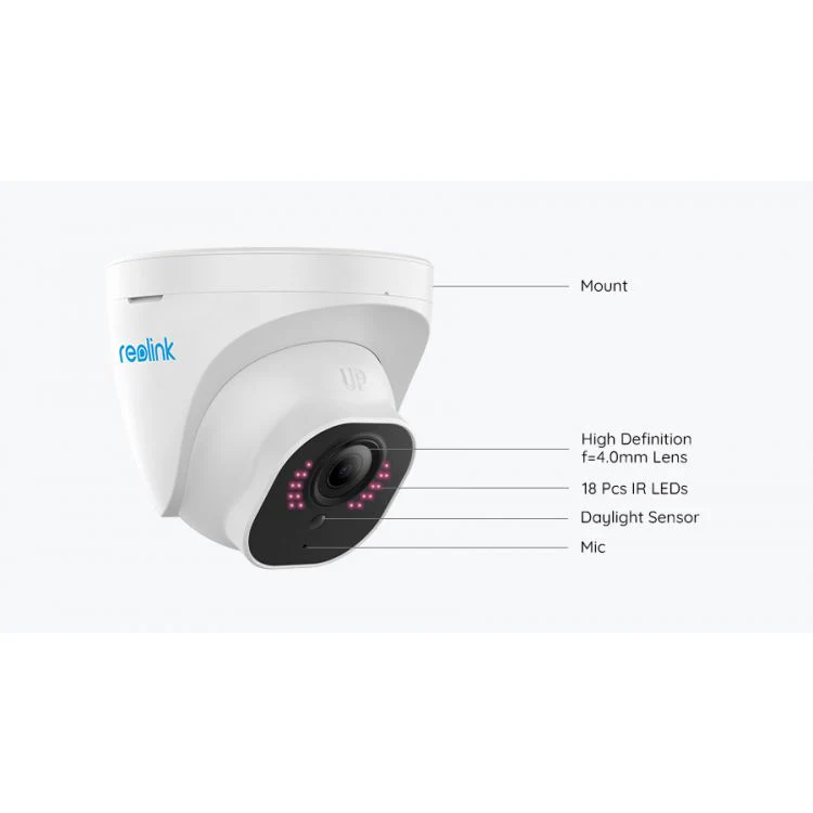 Reolink P324 5MP Easy Dome AI PoE ulkokamera (RLC-520A) - Image 5