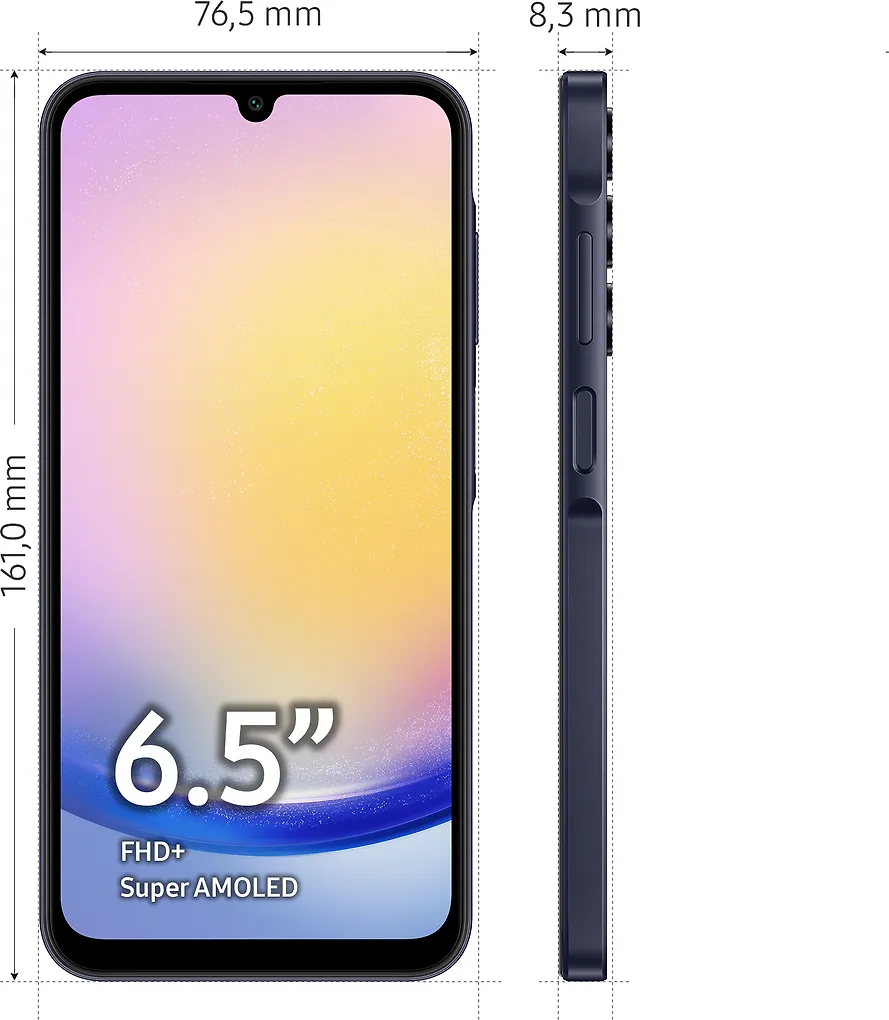 Samsung Galaxy A25 5G -puhelin, 128/6 Gt, musta - Image 3
