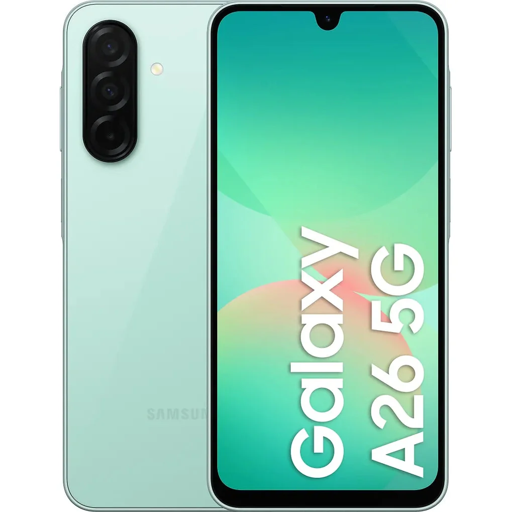 Samsung Galaxy A26 5G puhelin, 128/6 Gt, minttu