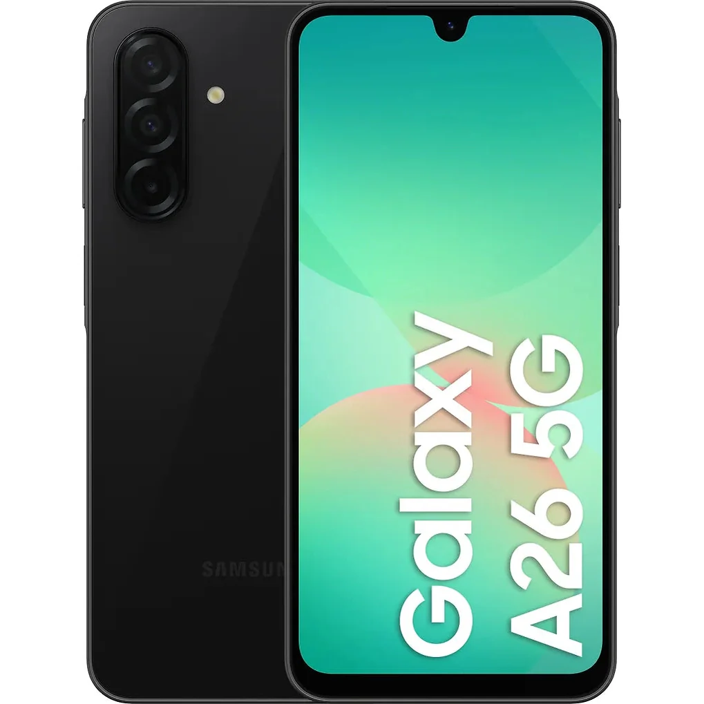 Samsung Galaxy A26 5G puhelin, 256/8 Gt, musta