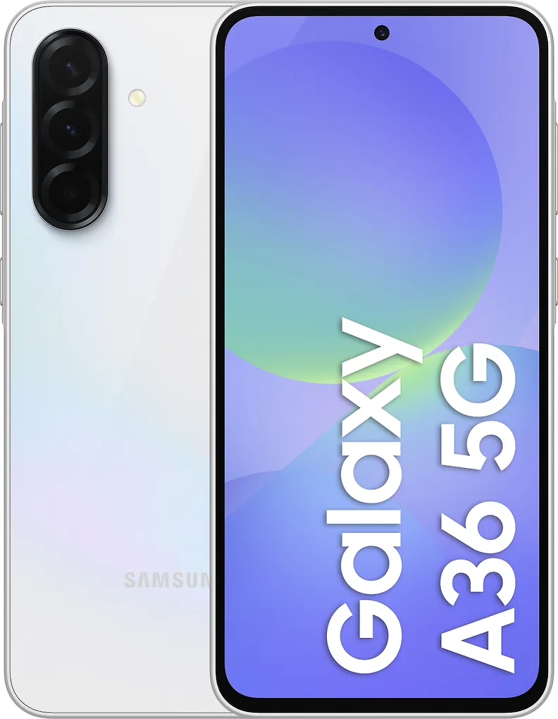 Samsung Galaxy A36 5G puhelin, 256/8 Gt, valkoinen
