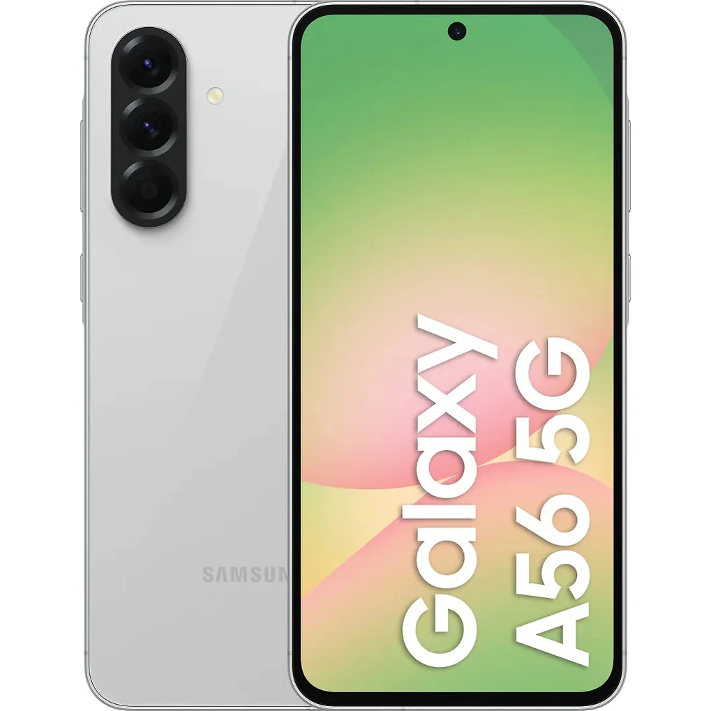 Samsung Galaxy A56 5G puhelin, 128/8 Gt, vaaleanharmaa
