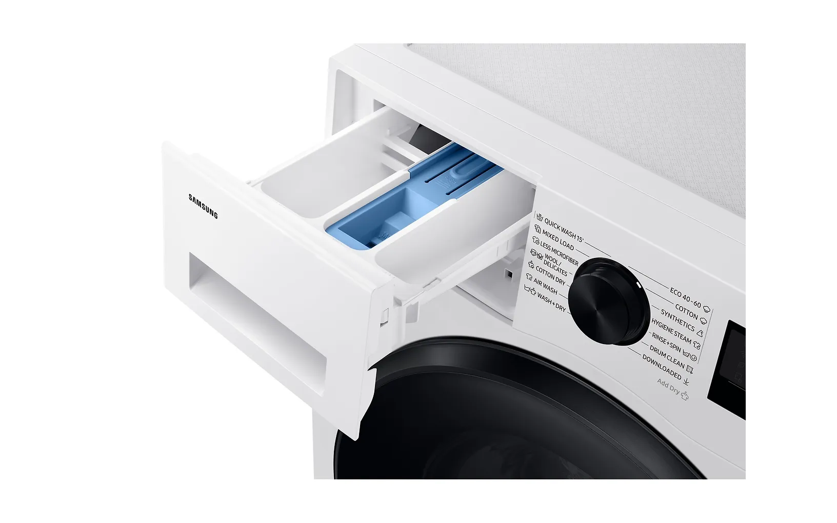 Samsung WD11DG5B15BEEE edestä täytettävä pyykinpesukone, valkoinen - Image 5