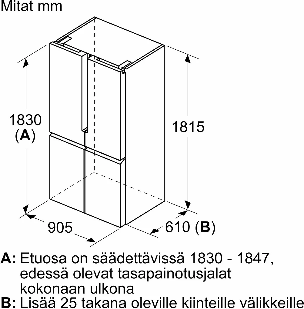 Siemens KF96NAXEA iQ500 French Door -Side By Side, musta teräs - Image 10