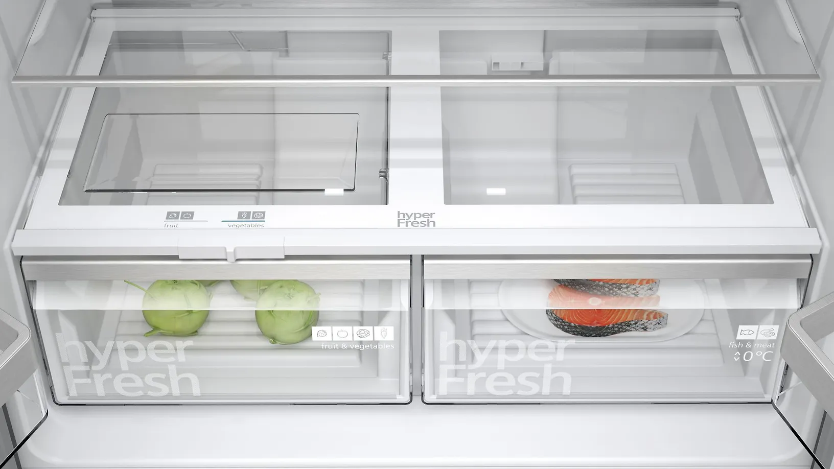 Siemens KF96NAXEA iQ500 French Door -Side By Side, musta teräs - Image 4