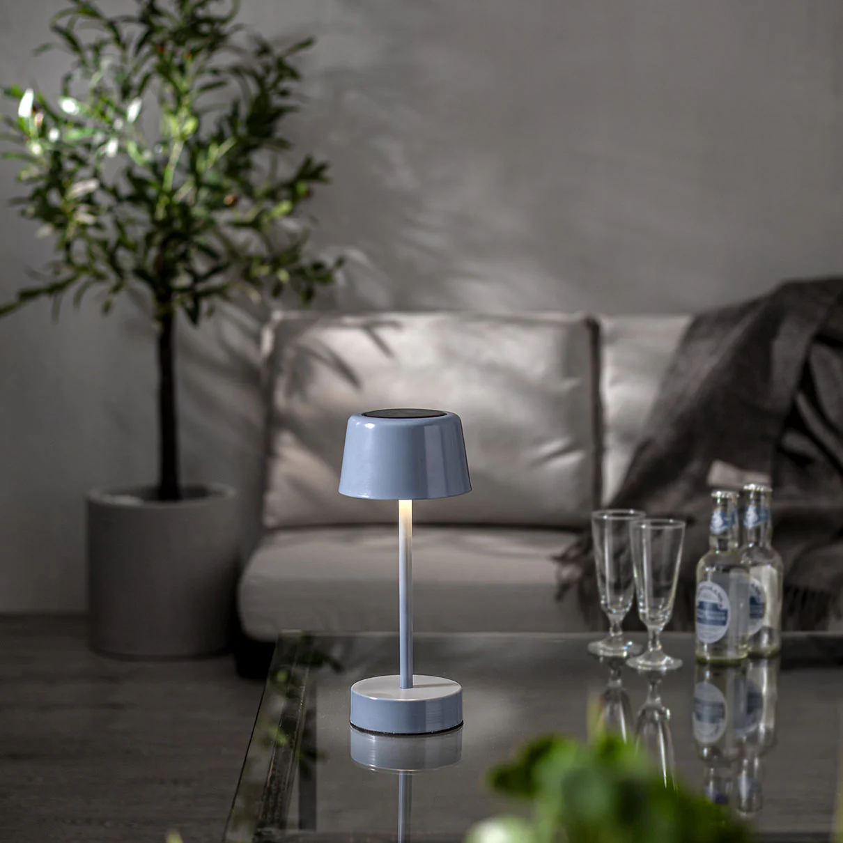 Solei aurinkokennopöytävalaisin sininen - Image 3