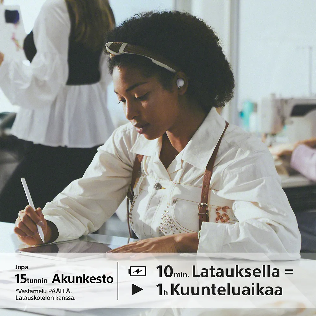 Sony WF-C700N vastamelunappikuulokkeet, valkoinen - Image 5