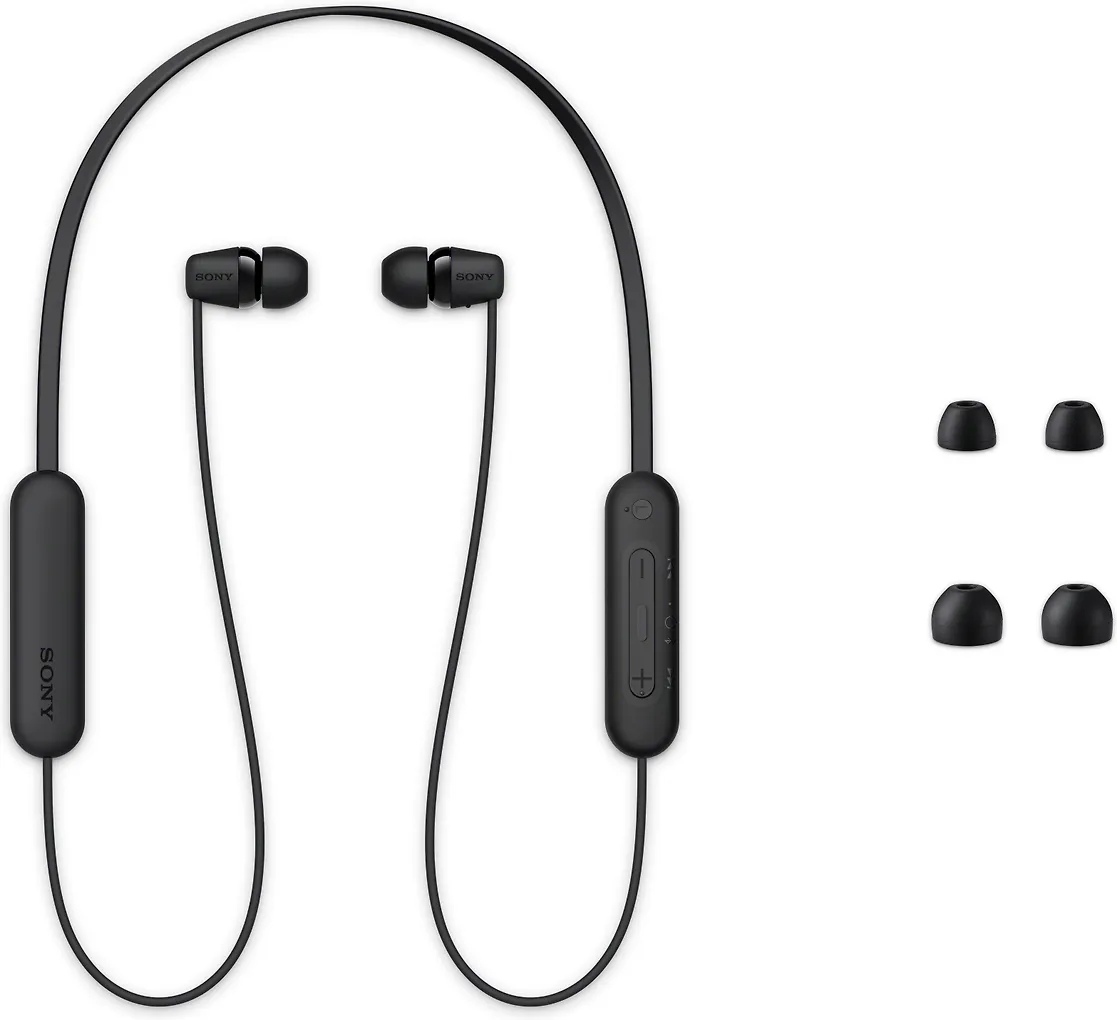 Sony WI-C100 Bluetooth-nappikuulokkeet, musta - Image 4