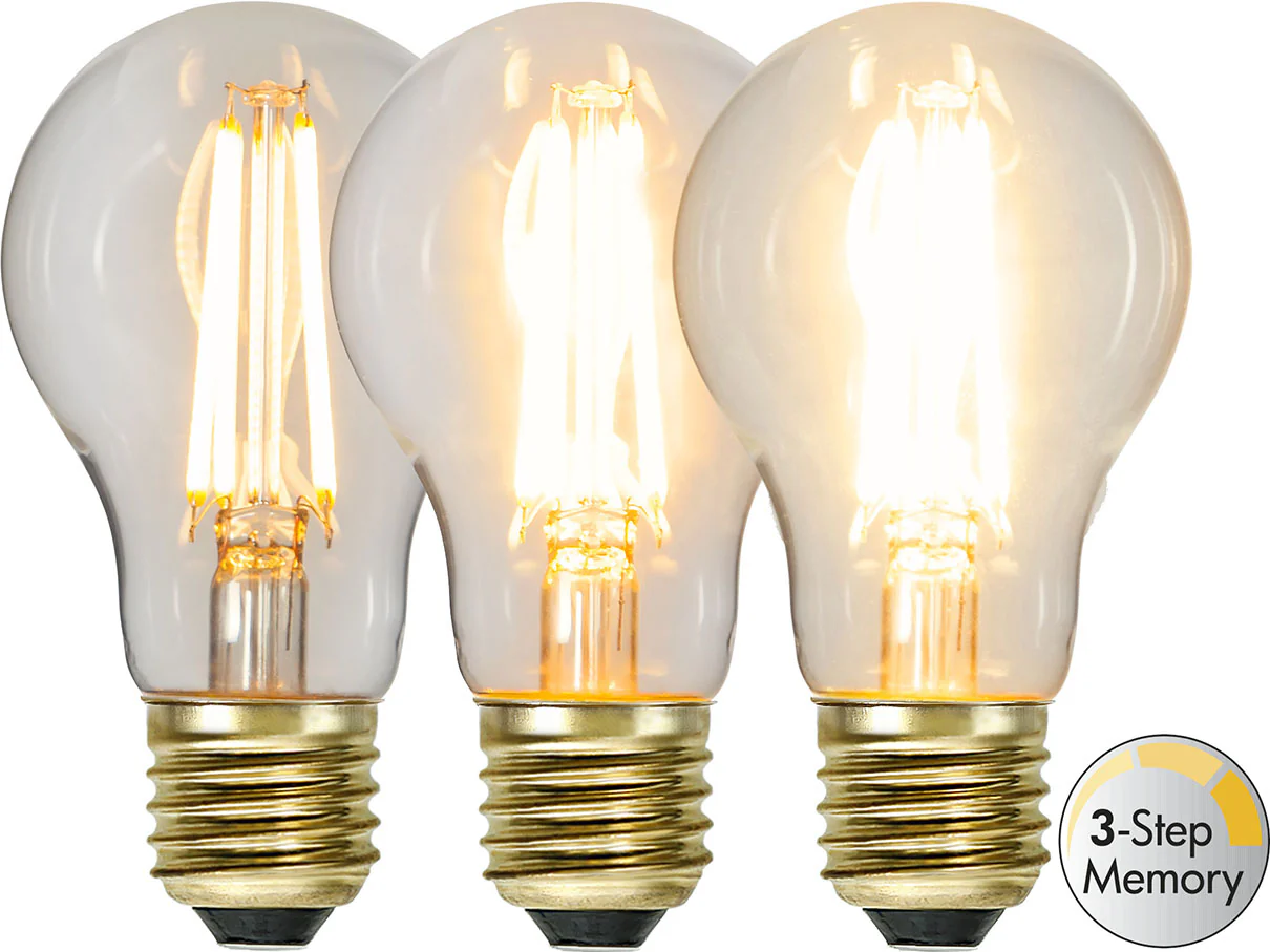 Star trading LED-lamppu E27 A60 Soft Glow 3-step memory