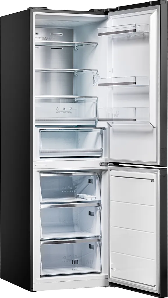 Ströme HD-449RWEN/BX Prestige jääkaappipakastin, musta inox - Image 2