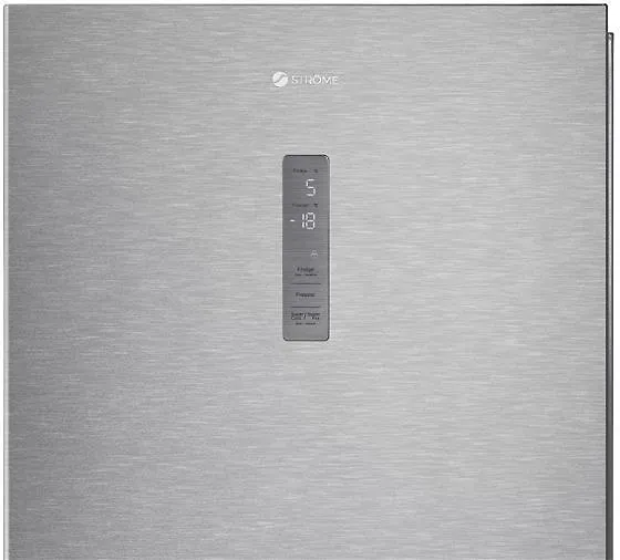 Ströme HD-449RWEN/IX Prestige jääkaappipakastin, inox - Image 3