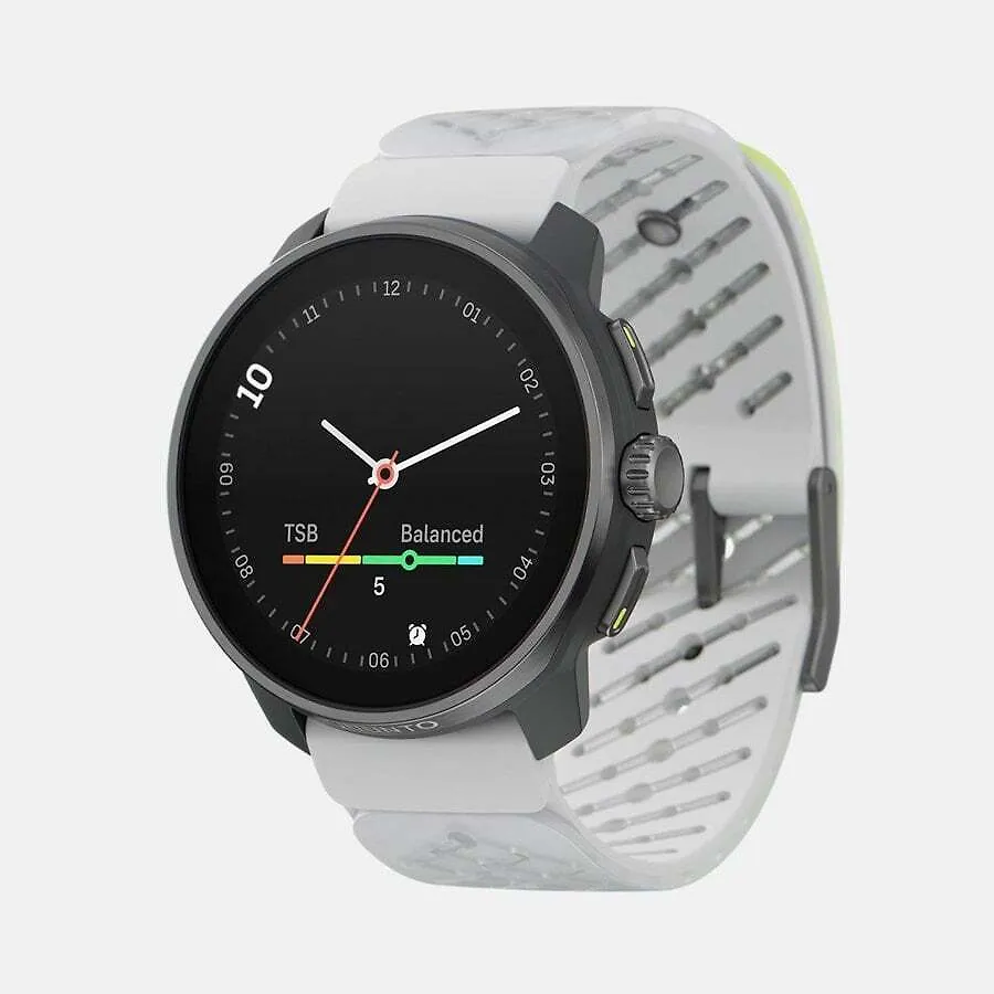 Suunto Race S Titanium Canary -urheilukello, 45 mm, harmaa