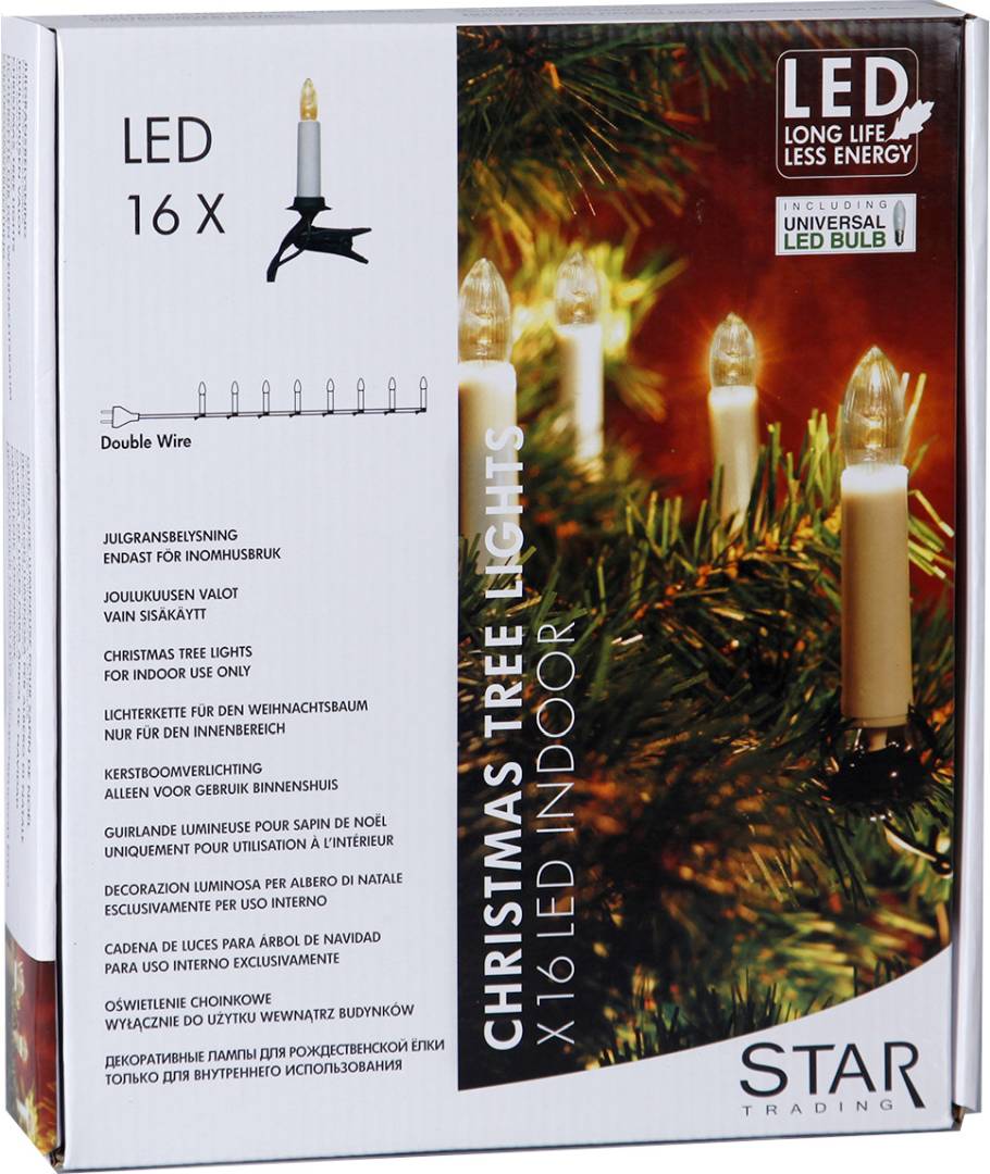 Svea 16-os. LED-kuusenkynttiläsarja sisäkäyttöön - Image 3