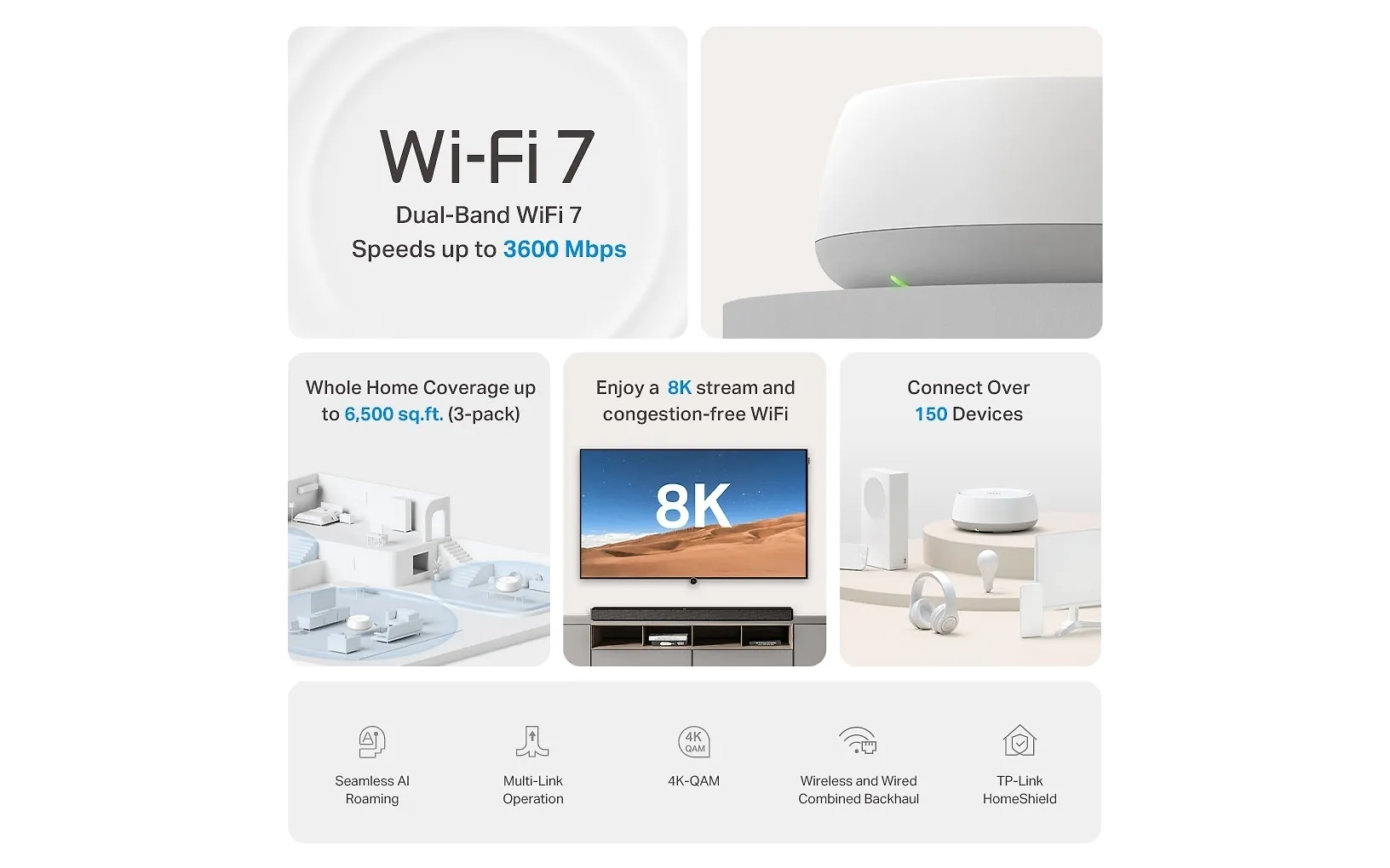 TP-LINK Deco BE22 Wi-Fi 7 mesh -reititin, 2kpl - Image 4
