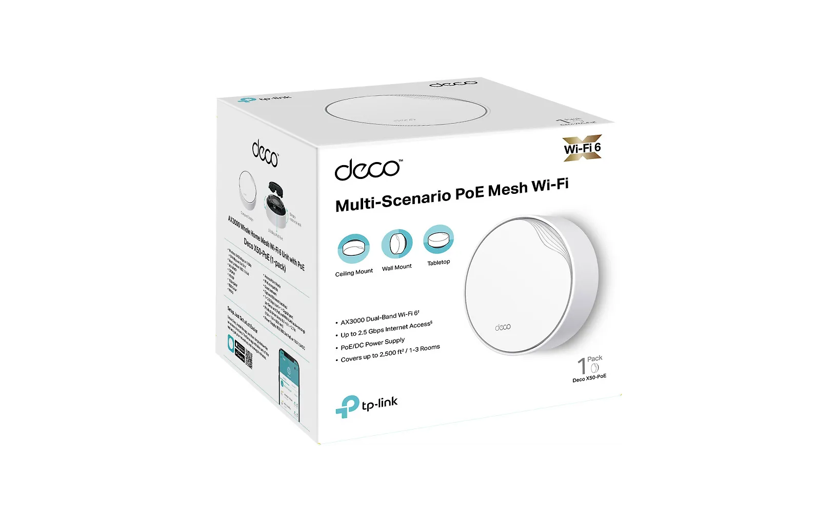 TP-LINK Deco X50-PoE WiFi 6 -Mesh-reititin - Image 3
