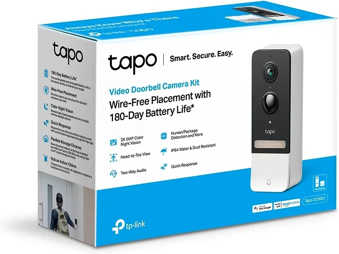 TP-LINK Tapo D230S1 -akkukäyttöinen video-ovikello - Image 3