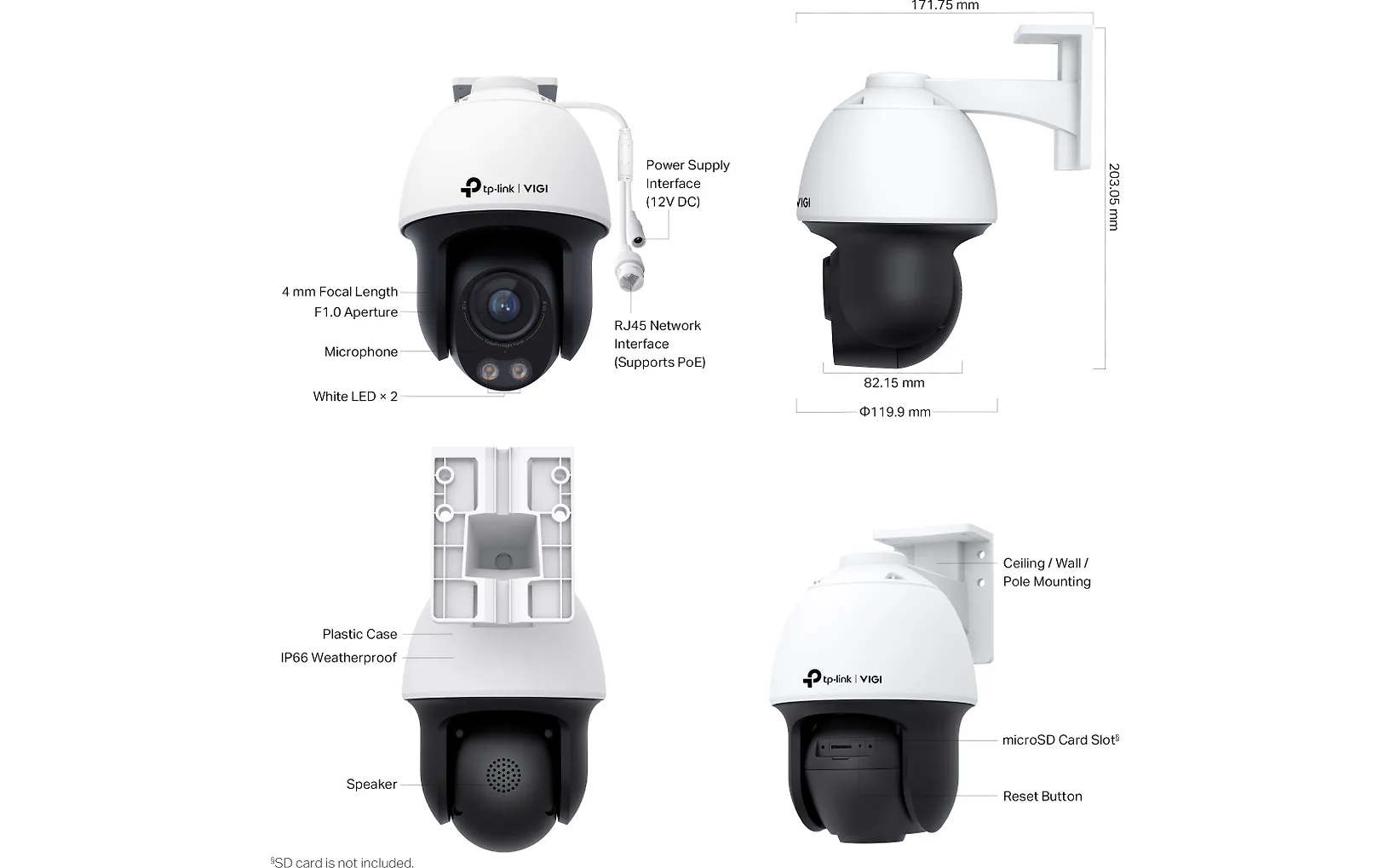 TP-Link VIGI C540S -valvontakamera sisä- ja ulkokäyttöön - Image 5