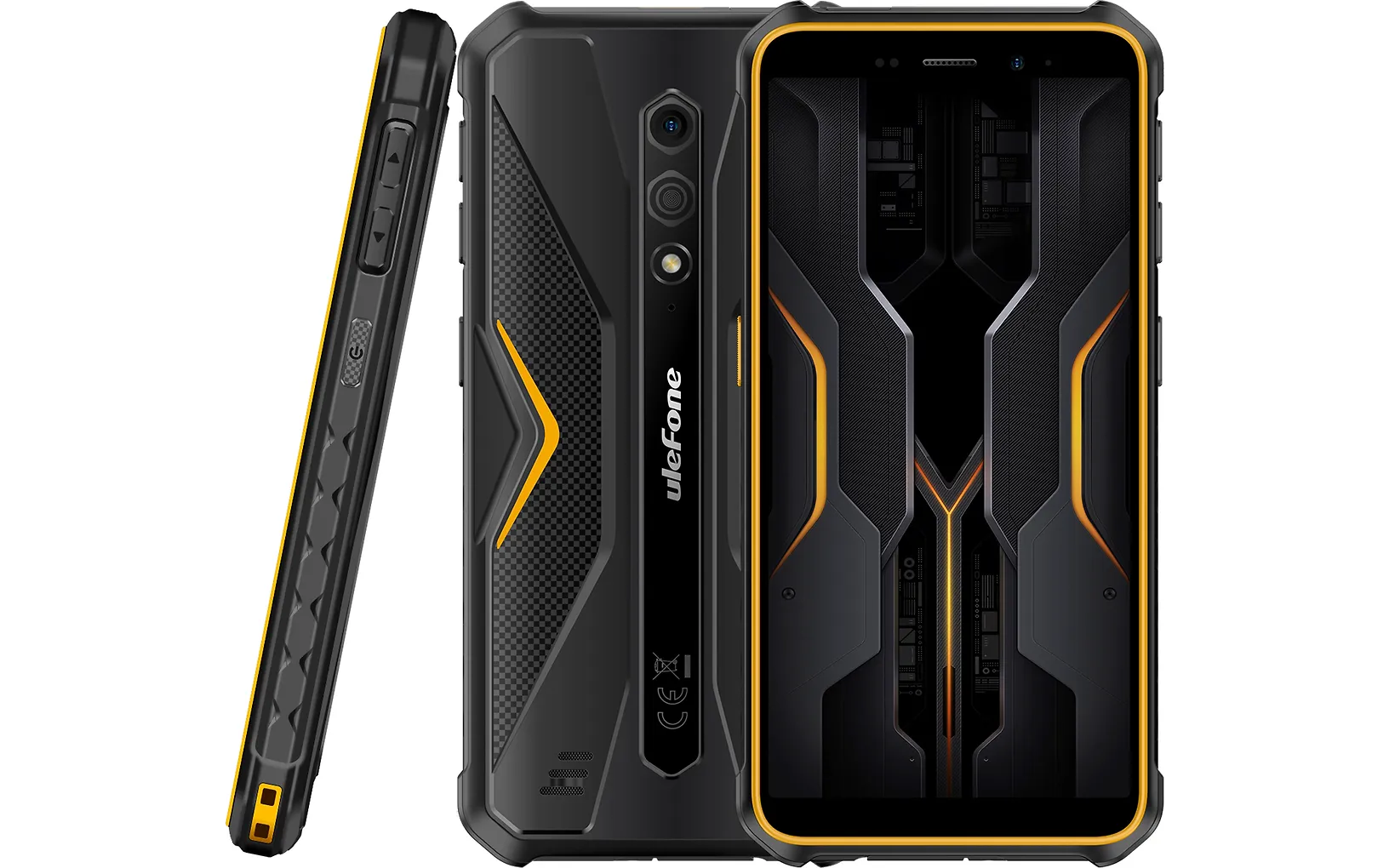 Ulefone Armor X12 Pro -puhelin, 64/4 Gt, musta/oranssi - Image 3