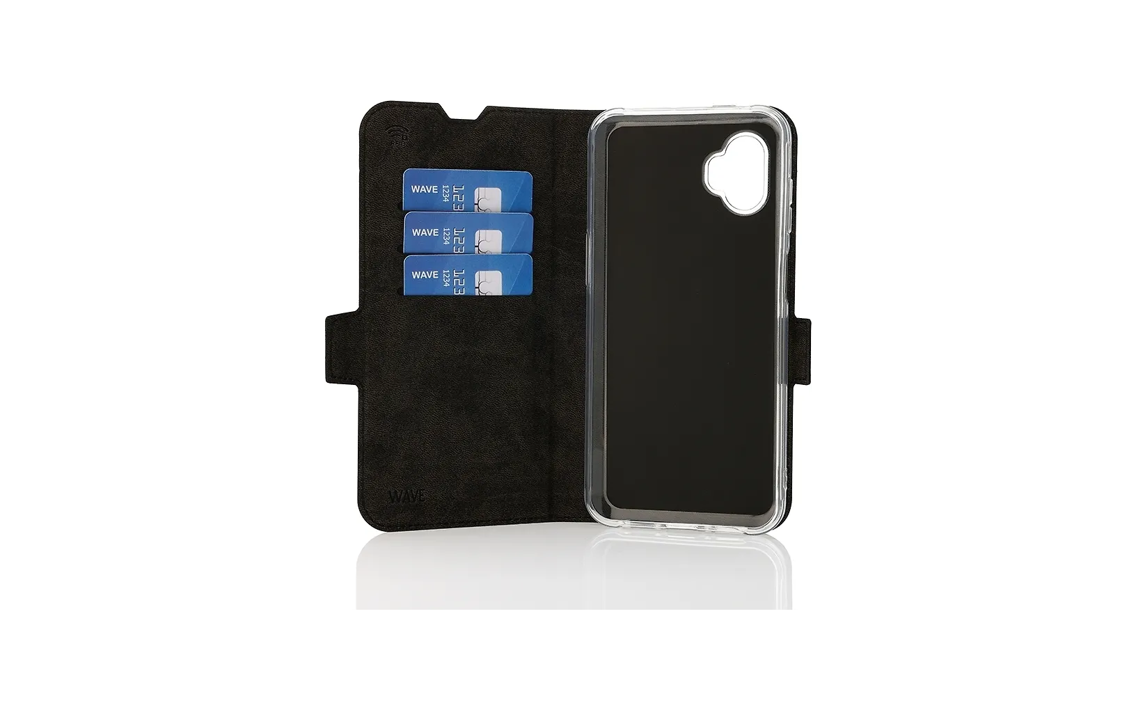 Wave Book Case, Samsung Galaxy Xcover7 Pro, musta - Image 4